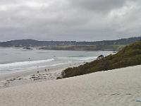 Thursday 13 June 2002 - Carmel beach with Pebble Beach golf course in distance.