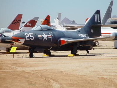 Card 1 082 Pima Air Museum, Tucson Arizona. F9F-4 Panther. My favourite plane when I was a boy.