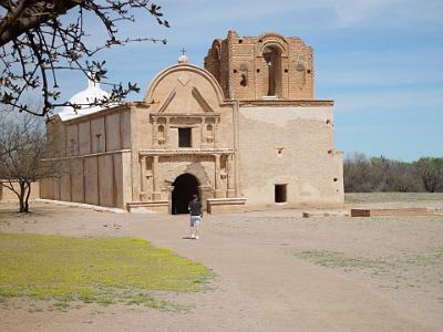 Card 2 034 Tumacacori, Arizona. Ruins of the Franciscan church at Mission San José de Tumacácori