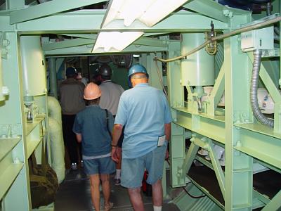 Card 2 003 Thursday 2004-03-18 Titan Missile Museum The hardened underground silo has eight levels protected by 3 ton blast doors and 8 foot thick concrete walls.