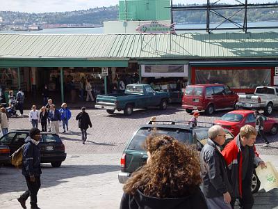 Card 3 075 Saturday 2004-03-27 Seattle Our first port of call is the Pike Place Markets, a public market overlooking the Elliott Bay waterfront. The Market opened August...