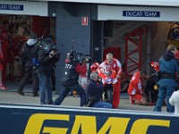 Preparing Casey's bike for FP2.