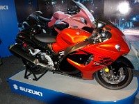 At the bike show, updated Hyabusa 1300. Electronically speed limited to 299 kmh.