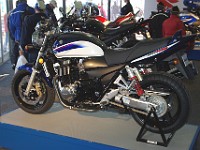 At the bike show, new Suzuki GSX 1300.