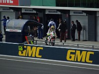 ROSSI leaves pits during qualifying session. Results were PEDROSA pole, ROSSI second, STONER third.     Next: Sunday Race Day