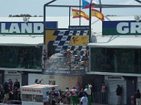 125 Podium Ceremony Spraying champagne.