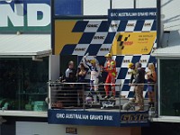 250 Podium Ceremony Alvaro BAUTISTA  receives second place trophy.