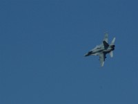 Flyover by F18.