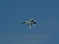 Flyover by F18. I'm always fascinated by the ectoplasm.