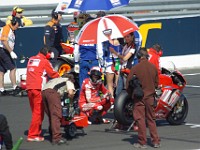 MotoGP race Casey qualified third behind PEDROSA and ROSSI.