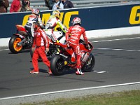 MotoGP race The front row of the grid is Dani PEDROSA Pole, Valentino ROSSI 2nd, Casey STONER 3rd.