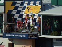 MotoGP Podium Ceremony ROSSI accepts third place trophy.