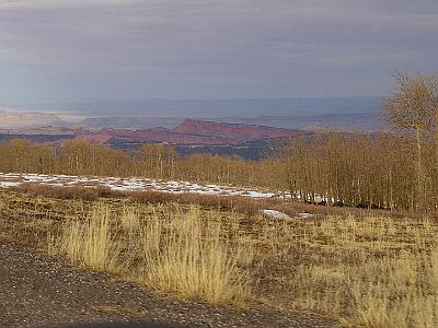 We're on a high plateau just before Torrey and we can see the wilderness area of which Capitol Reef NP is a part.