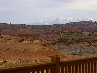 Friday  2007-03-09  SR29, Utah  While the spectacular Henry Mountains are visible from the rear porch.