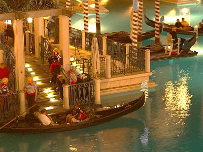 Gondolas at the Venetian.