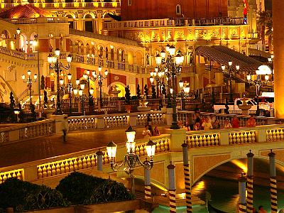 The courtyard of the Venetian.