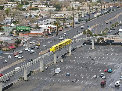 The Sahara is the end of the line for the monorail service.