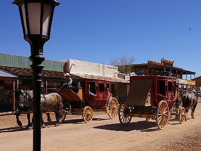 Wednesday  2007-03-14 Tombstone, Arizona  When we came through here years ago with Brian and Val, there were electric wires and telegraph poles everywhere. They're all gone now.