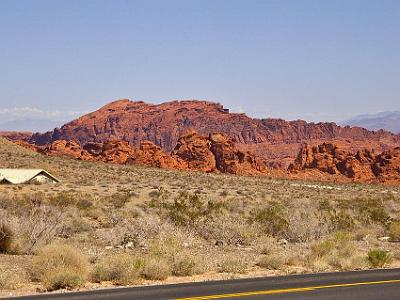 It has the red stratigraphy reminiscent of Monument Valley in Northern Arizona