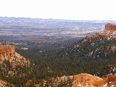 Predominantly limestone?  Where does limestone come from?  So these structures are mostly composed of dead sea creatures?  This is the actual Bryce Canyon between Sunrise and Sunset Points.