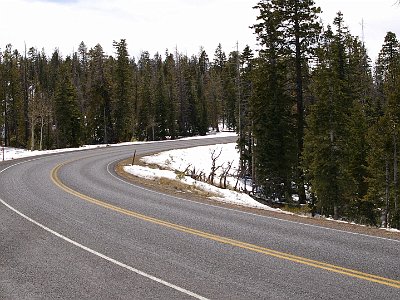 The road to Rainbow Point is in perfect condition.