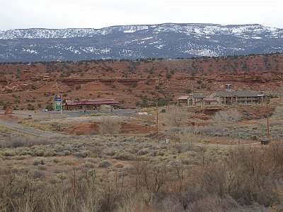 At the time, it was alone in the wilderness but other establishments have since been built. It's not exactly overcrowded though.