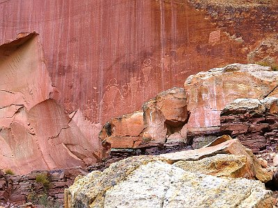 Petroglyphs from the Anasazi - the "ancient ones".