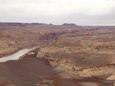 After the Glen Canyon dam, the Colorado flows through the Grand Canyon after which the Hoover Dam captures most of the remaining water. The  Hoover Dam opened in 1936 after 5 years construction and created Lake Mead.