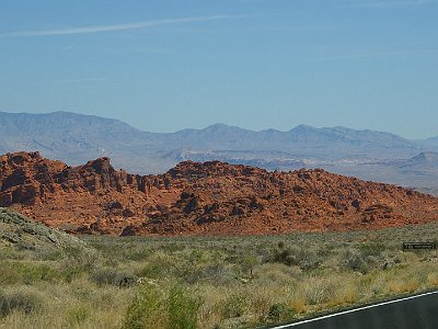 About 20 miles north of Las Vegas, we take a brief detour off I15 to visit the Valley of Fire State Park.