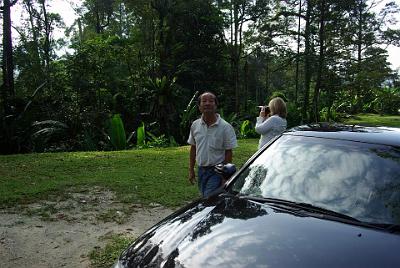 THURSDAY 16 OCTOBER 2008  At our first stop, Steven points out some durian trees. Durian is the fruit, much prized by Malaysians, that is said to smell foul but taste like heaven.