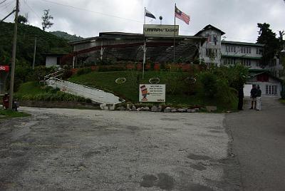 THURSDAY 16 OCTOBER 2008  The tea house with the factory at the top right.