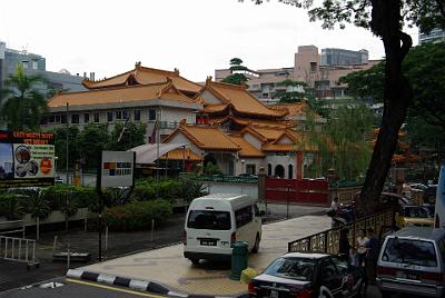 FRIDAY 17 OCTOBER 2008   Along Jalan Ampang the bus passes by a very ornate Chinese temple.