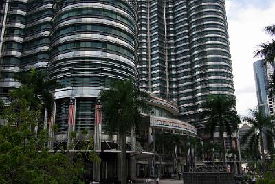 FRIDAY 17 OCTOBER 2008  The towers were designed by Argentine-American architect César Pelli and were completed in 1998.  They were built on the site of Kuala Lumpur's race track and, because of the depth to the bedrock, the buildings were built on the world's deepest foundations.