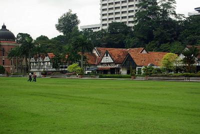 MONDAY 20 OCTOBER 2008  Merdeka Square symbolized British sovereignty as it was a cricket ground for the colonial administrators and fronted the Royal Selangor Club, Malaya's most exclusive whites-only club.