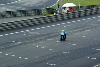 SATURDAY 18 OCTOBER 2008  Chris Vermeulin at speed on his factory Suzuki.