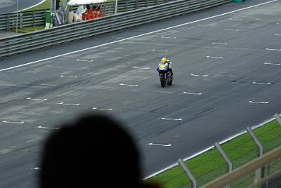 SATURDAY 18 OCTOBER 2008  The track is becoming drier as the session progresses.