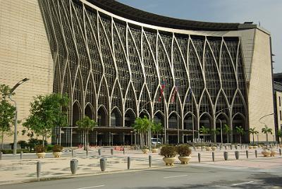 SATURDAY 18 OCTOBER 2008   The Ministry Of Finance building on  the Persiaran Perdana. The ministry is situated at the north of the core island.