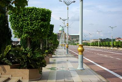 SATURDAY 18 OCTOBER 2008  Looking towards the Perdana Putra. This building complex houses the Malaysian Prime Minister's  office complex and it has become synonymous with the Malaysian executive arm.