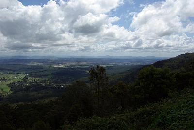 MONDAY 13 OCTOBER 2008  From the Rotary Lookout at Tamborine Mountain.