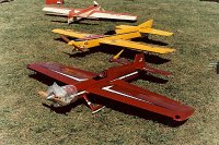 1984 Kareela   At the contest I meet Bob Geiseke and park my plane next to his - an original  Geiseke Nobler .