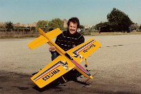 1984 Kareela   I build the  Kareela  for the 1984 World Championships in the USA which I attend with Brian Eather. Prior to the championships,  Brian and I go to a competition in Flushing Meadows, New York City where this photo is taken.