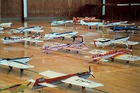 1987 Kareela II at the US Nationals  Here  Kareela II  is surrounded by famous planes. Paul Walker's  Bad News  to my right, Kaz Minato's  Blue Max  to the left, Bob Baron's  Avanti  in the foreground.  In the far left is Bob Whitely's  Laser  and Ted Fancher's  Citation 5