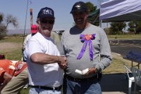 My purple heart award at the 2006 VSC  Ted Fancher presents me with a   Wounded in Action  award - which still hangs on my wall at home. Americans are a lot like Australians in that it's fun to take the mickey out of you.