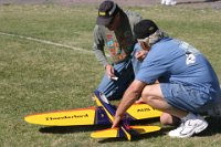 2009 VSC XXI  Practising on one of the grass circles, Bob Whitely assisting.