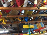 7 30 January 2018 - Ian Smith  The ceiling on both sides of the garage is filled with models.