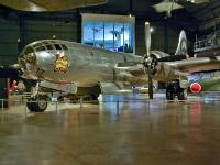 The BOEING B-29 SUPERFORTRESS  was designed in 1940 as an eventual replacement for the B-17 and B-24 and made its maiden flight on Sept. 21, 1942. In December 1943 the  U.S. Army Air Forces committed the Superfortress to Asia, where its great range made it particularly suited for the long over-water flights against the Japanese homeland from bases in China. : 2009-11-04 USA Air Force Museum