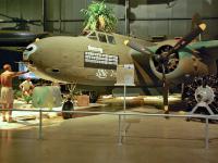 The  DOUGLAS A-20G HAVOC   was flown by the Allies in the Pacific, the Middle East, North Africa, Europe and Russia. The A-20G, which reached combat in 1943, was produced in larger numbers than any other model in the A-20 series. By the time production ended in September 1944,  2,850 "solid nose" A-20G models had been built. : 2009-11-04 USA Air Force Museum