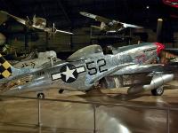 P-51s flew in the Reserve and Air National Guard (ANG) until they were finally phased out in 1957.  The aircraft on display was obtained from the West Virginia ANG in 1957 and was the last Mustang assigned to a USAF tactical unit. : 2009-11-04 USA Air Force Museum