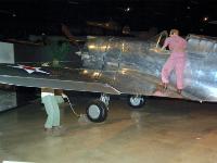 The airplane on display is the first P-36A delivered to the Air Corps and was donated by Edward S. Perkins of Anniston, Alabama, in April 1959. : 2009-11-04 USA Air Force Museum