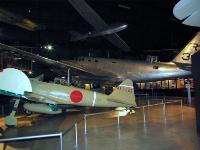 In the early part of the war, Allied aircraft were at a disadvantage in a dogfight with a Zero. The Japanese advantage began to disappear as American tactics evolved.  The key to fighting the Zero was to stay out of dogfights, and instead use superior armament and hit-and-run diving attacks against the relatively fragile A6M. : 2009-11-04 USA Air Force Museum